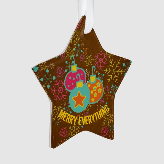 Merry Everything Ornaments Custom Acrylic Ornament (Vorderseite)