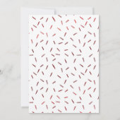 Merry Everything Red Foil Holiday Card Ankündigung (Rückseite)