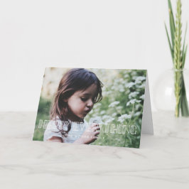 Merry Everything Retro Art Deco Foto Feiertagskarte