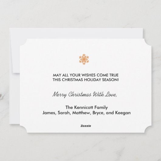 Merry Everything Snowmen Feiertagskarte (Rückseite)