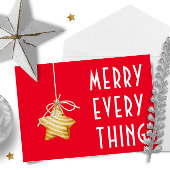 Merry Everything Star Ornament Weihnachten Postkarte