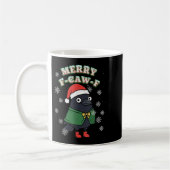 Merry F-caw-f Black Crow Fcawf Christmas Holiday F Kaffeetasse (Links)