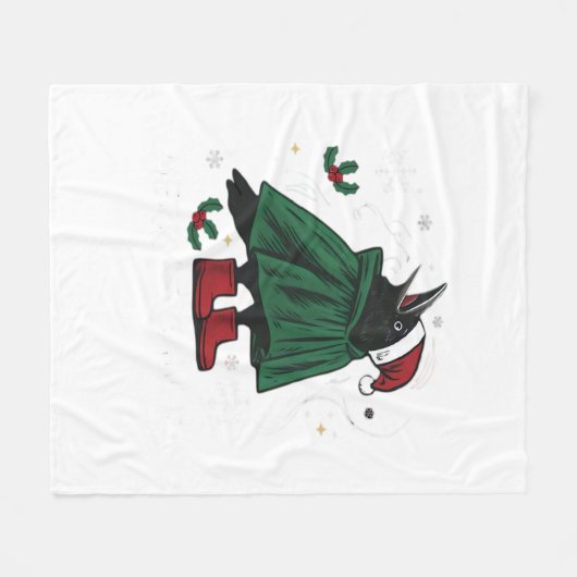 Merry F-Caw-F Classic Funny Graphic Fleecedecke (Vorderseite (Horizontal))