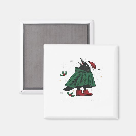 Merry F-Caw-F Classic Funny Graphic Magnet (Vorderseite/Rückseite)