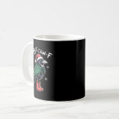 Merry F-caw-f Crow, Black Bird Christmas, Christma Kaffeetasse (Vorderseite Links)