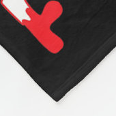 Merry F-caw-f Crow Christmas Snowflake Xmas Lights Fleecedecke (Ecke)