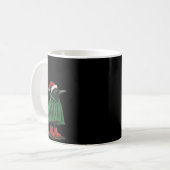 Merry F-caw-f Funny Christmas Black Crow Merry Xma Kaffeetasse (Vorderseite Links)