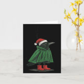 Merry F-caw-f Funny Christmas Black Crow Merry Xma Karte (Gelbe Blume)