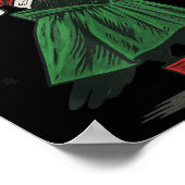 Merry F-caw-f Funny Christmas Black Crow Merry Xma Poster (Ecke)