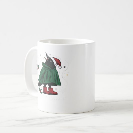 Merry F Caw F Funny Graphic Style Kaffeetasse (Vorderseite Links)