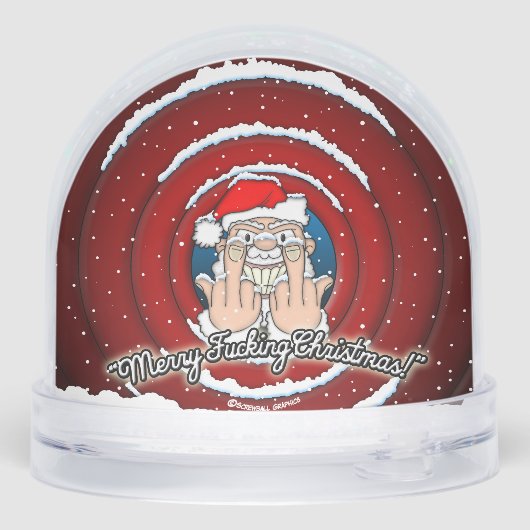 Merry F*cking Christmas Schneekugeln (Rückseite)