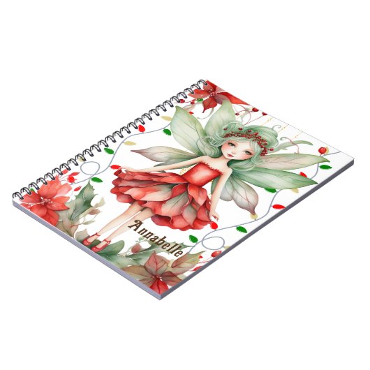 Merry Fairy Christmas Notebook Notizblock (Linke Seite)