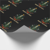Merry Fastmas Spark Plug Christmas Tree Mechanic Geschenkpapier (Ecke)