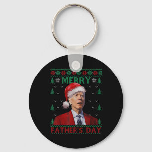 Merry Fathers Day Santa Joe Biden Christmas Ugly S Schlüsselanhänger