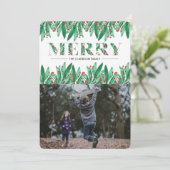 MERRY FEIERTAGSKARTE (Stehend Vorderseite)