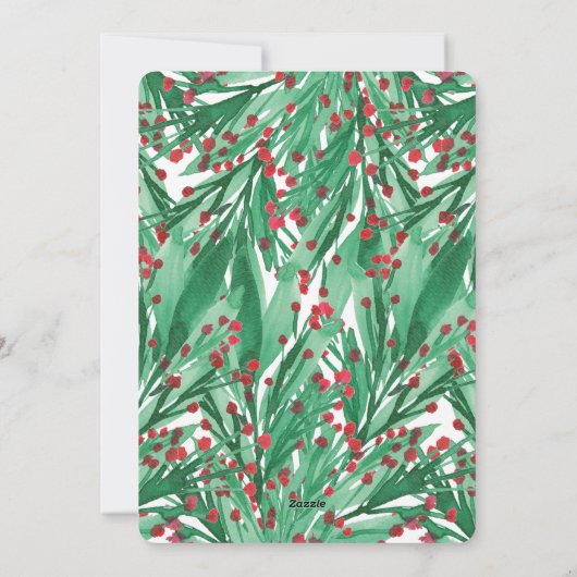 MERRY FEIERTAGSKARTE (Rückseite)