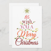 Merry Feiertagskarte (Vorne/Hinten)