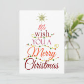 Merry Feiertagskarte (Stehend Vorderseite)