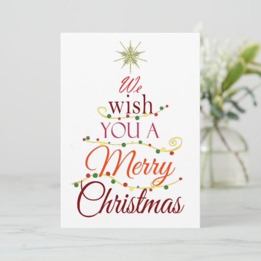 Merry Feiertagskarte (Stehend Vorderseite)