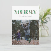 MERRY FEIERTAGSKARTE (Stehend Vorderseite)