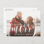 Merry Feiertagspostkarte (Vorne/Hinten)