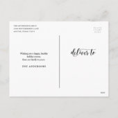 Merry Feiertagspostkarte (Rückseite)