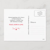 Merry Feiertagspostkarte (Rückseite)