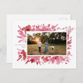 Merry Feiertagspostkarte (Vorne/Hinten)