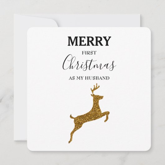 Merry First Christmas Husband Newly Weds (Vorderseite)