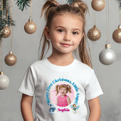 Merry First Christmas Little Angel Foto Gift Baby T-shirt