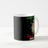 Merry Fishmas And A Crape New Year Fishing Funny X Kaffeetasse (VorderseiteRechts)