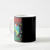 Merry Fishmas B Fish Fishing Christmas  Kaffeetasse (Vorderseite Links)