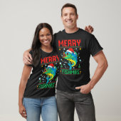 Merry Fishmas B Fish Fishing Christmas T-Shirt (Unisex)