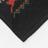 Merry Fishmas B Fish Fishing Christmas Ugly Sweate Fleecedecke (Ecke)