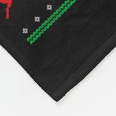 Merry Fishmas B Fish Fishing Christmas Ugly Sweate Fleecedecke (Ecke)