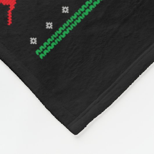 Merry Fishmas B Fish Fishing Christmas Ugly Sweate Fleecedecke (Ecke)