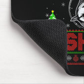 Merry Fishmas B Fish Fishing Ugly Christmas Sweate Mousepad (Ecke)