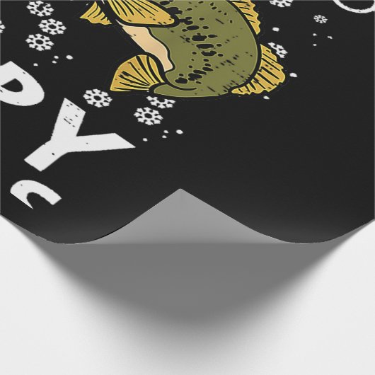 Merry Fishmas Fish Fish Geschenkpapier (Ecke)