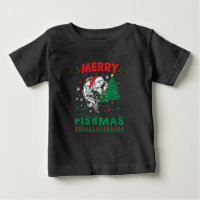 Merry Fishmas Fish Fish Vater Fischer Weihnachten