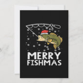 Merry Fishmas Fish Xmas Einladung (Rückseite)