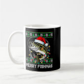 Merry Fishmas Funny B Fishing Christmas For Women  Kaffeetasse (Links)