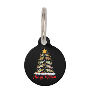 Merry Fishmas Funny Christmas Tree Lights Fish Fis Haustiermarke