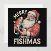 Merry Fishmas Funny Christmas Weihnachten Weihnach (Vorne/Hinten)