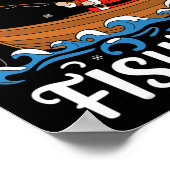 Merry Fishmas Funny Christmas Weihnachten Weihnach Poster (Ecke)