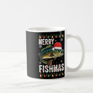 Merry Fishmas Funny Fish Fischerei Fischer Ugly Ch Kaffeetasse