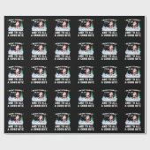 Merry Fishmas Funny Fish Fish Fishing Fisherman Xm Geschenkpapier (Flach)