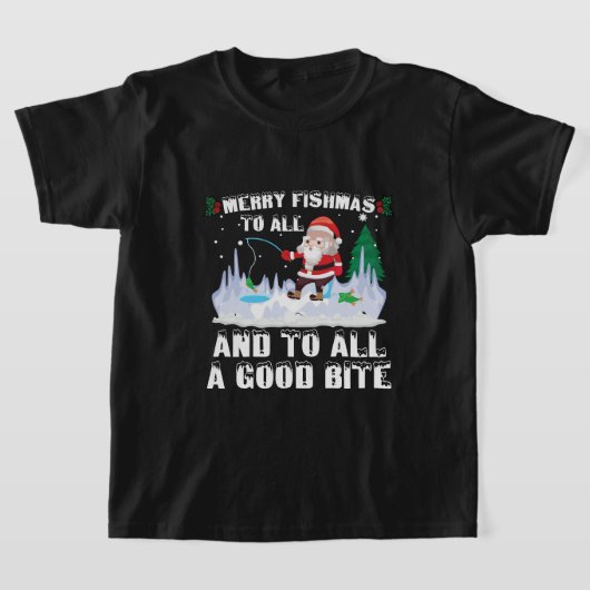 Merry Fishmas Funny Fish Fish Fishing Fisherman Xm T-Shirt (Ablage )