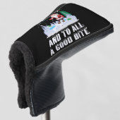 Merry Fishmas Funny Fish Fishing Fisherman Xmas Golf Headcover (3/4 Vorderseite)