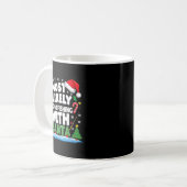 Merry Fishmas Funny Fish Santa Bigfoot Christmas F Kaffeetasse (Vorderseite Links)