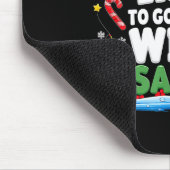 Merry Fishmas Funny Fish Santa Bigfoot Christmas F Mousepad (Ecke)